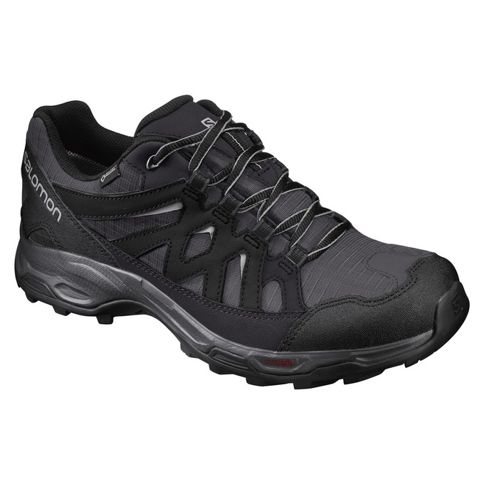 Salomon Israel EFFECT GTX® - Mens Hiking Shoes - Black (HSEG-93862)
